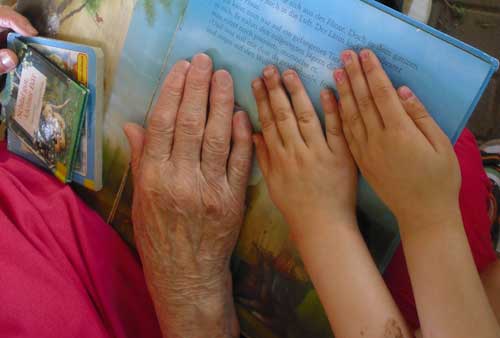 Die Leseoma in der Kindertagesstätte