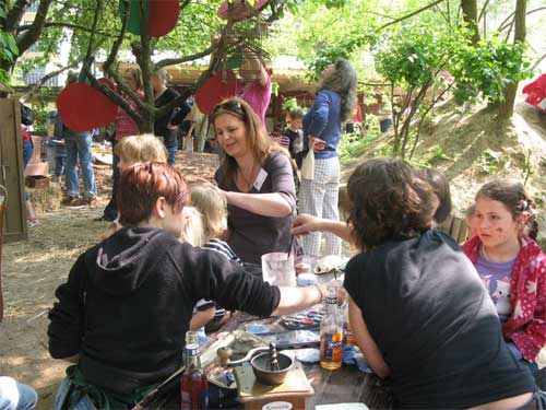 Schminken im Schneckenhaus